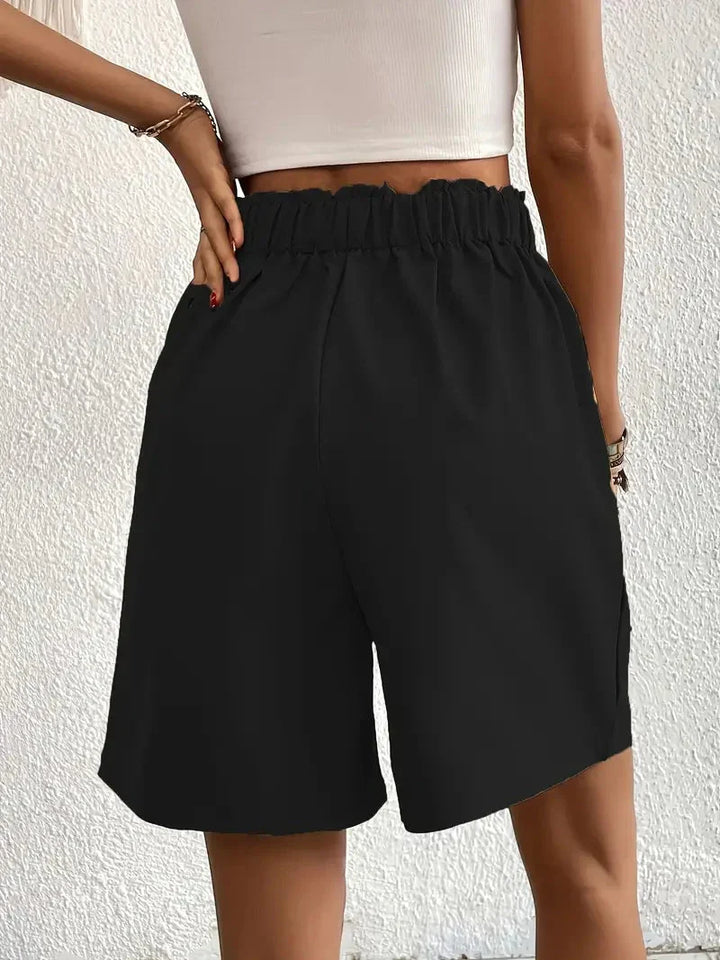 W&W Mode | Shorts, schräge Taschen, hohe Taille, Damenshorts, Sommerkleidung