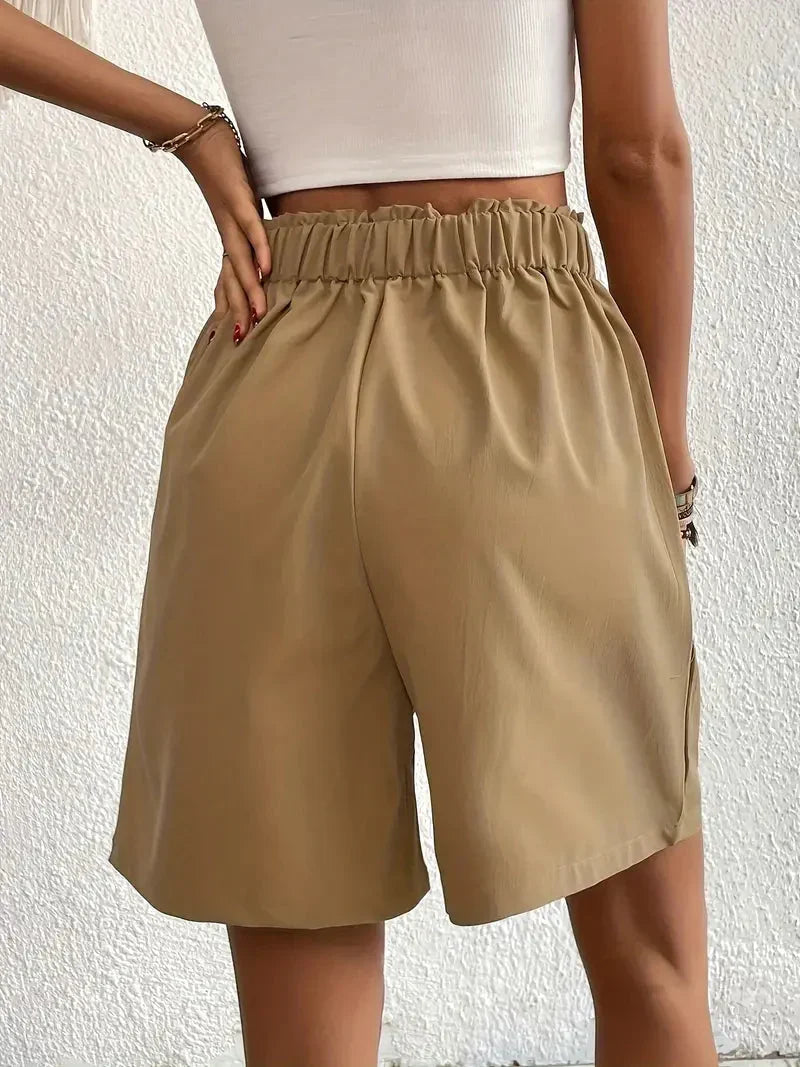 W&W Mode | Shorts, schräge Taschen, hohe Taille, Damenshorts, Sommerkleidung