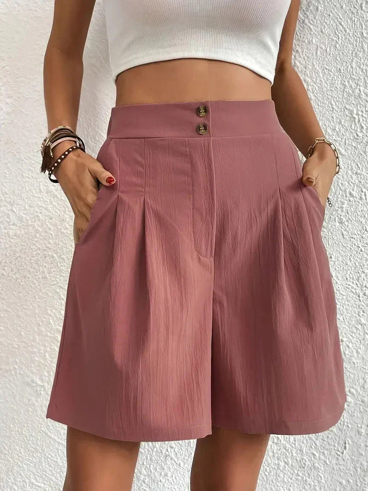 W&W Mode | Hochtaillierte Leinenshorts für Damen