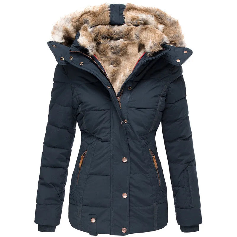 W&W Mode | Wintermantel mit Kunstfellfutter