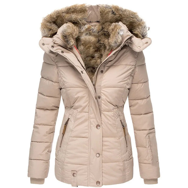 W&W Mode | Wintermantel mit Kunstfellfutter