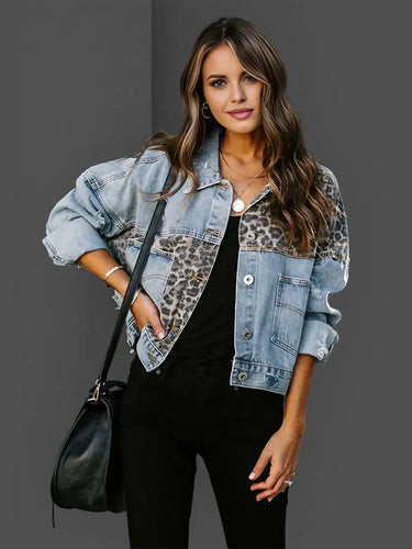 W&W Mode | Leoparden-Jeansjacke