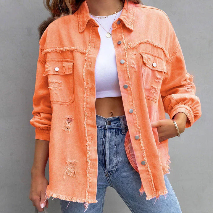 W&W Mode - Detaillierte Jeansjacke