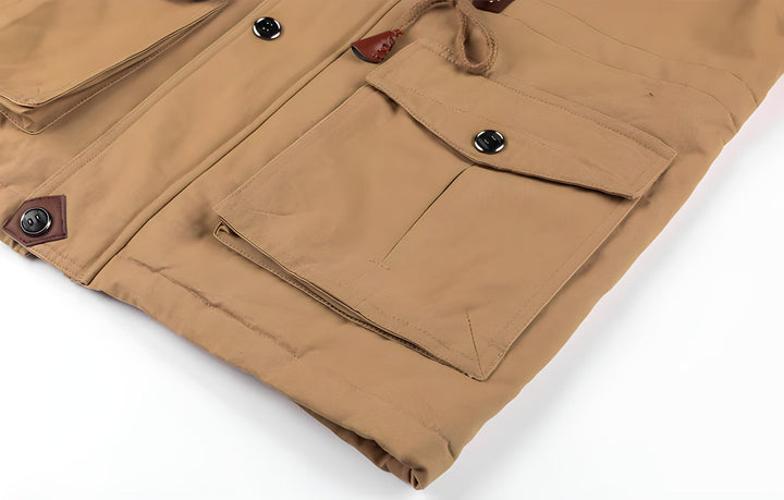 W&W Mode | Wasserdichte Militärjacke Mit Verstellbarem Bund