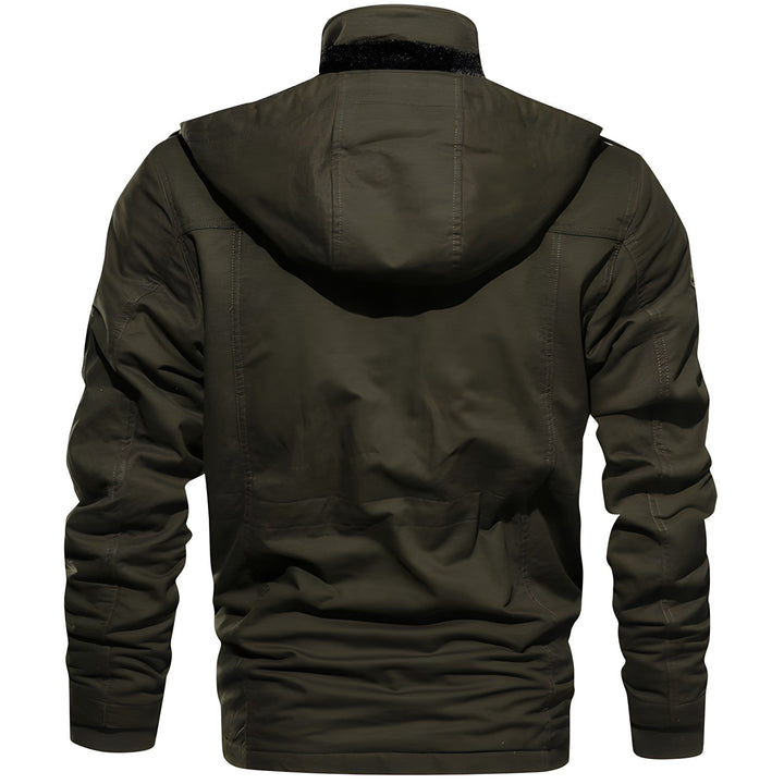 W&W Mode | Wasserdichte Militärjacke Mit Verstellbarem Bund