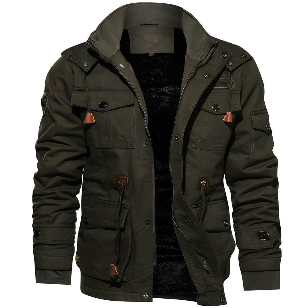 W&W Mode | Wasserdichte Militärjacke Mit Verstellbarem Bund