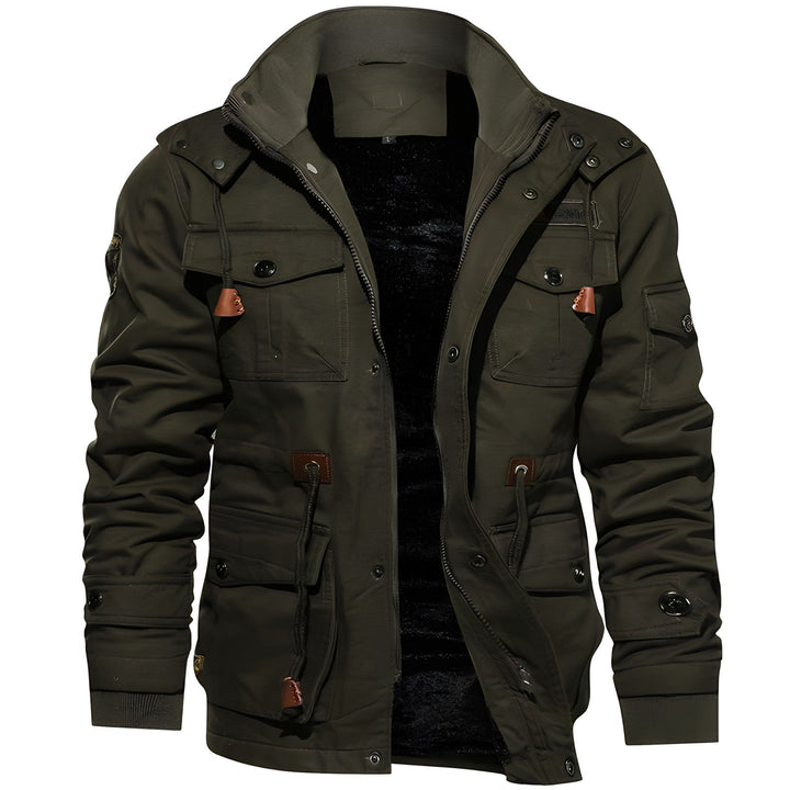 W&W Mode | Wasserdichte Militärjacke Mit Verstellbarem Bund