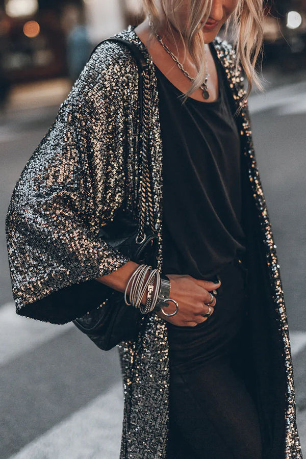 W&W Mode | Modischer Pailletten-Cardigan