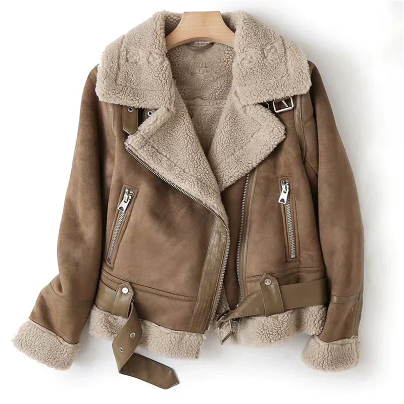 W&W Mode | Lederjacke Mit Sherpafutter