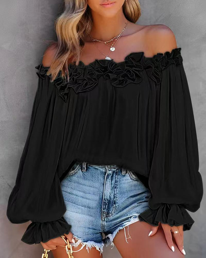 W&W Mode | Off Shoulder Bluse Mit Rüschen