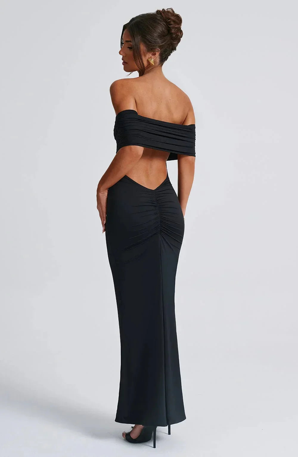 W&W Mode | Kleid Offene Rückseite Bodycon Off Shoulder Kleid Elegantes Kleid