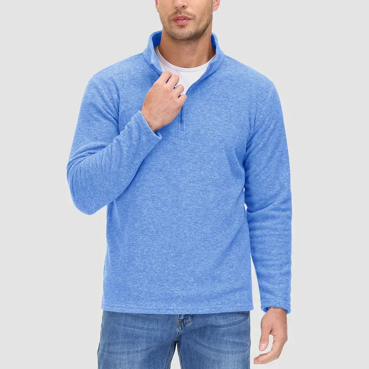 W&W Mode - Herrenpullover mit Viertelreißverschluss