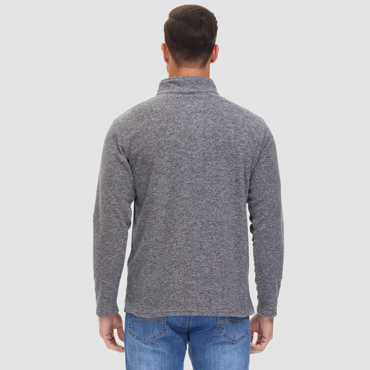 W&W Mode - Herrenpullover mit Viertelreißverschluss