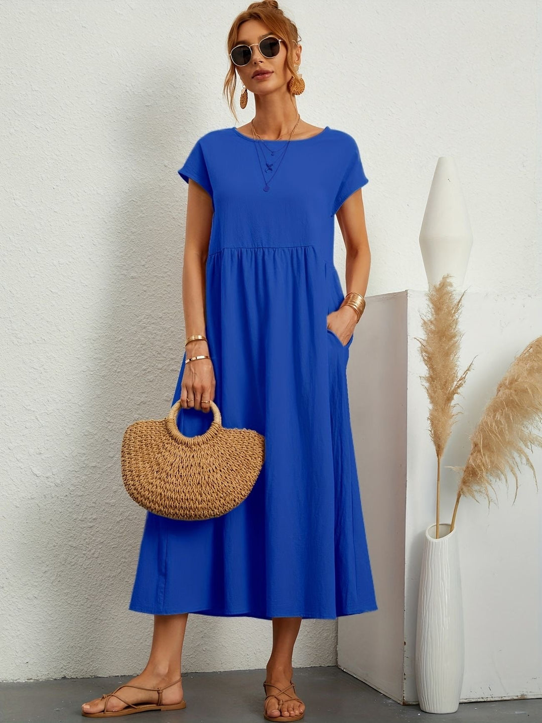 Camille | Kleid mit Rundhalsausschnitt