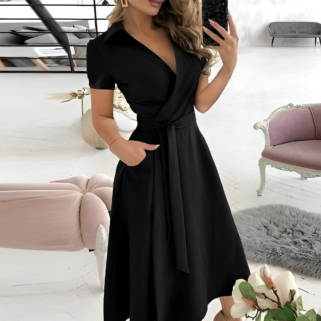 W&W Mode | A-Linien-Kleid mit V-Ausschnitt