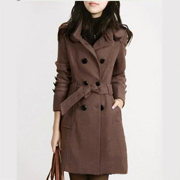 W&W Mode - Eleganter Winter-Langmantel für Damen