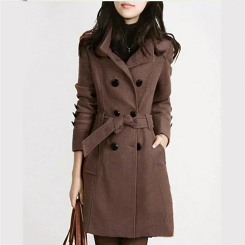 W&W Mode - Eleganter Winter-Langmantel für Damen