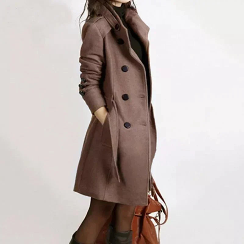 W&W Mode - Eleganter Winter-Langmantel für Damen