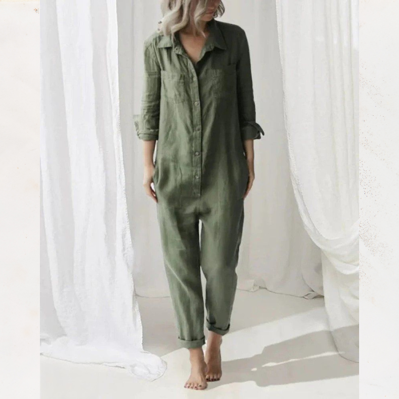 W&W Mode | Eleganter Jumpsuit aus Baumwolle