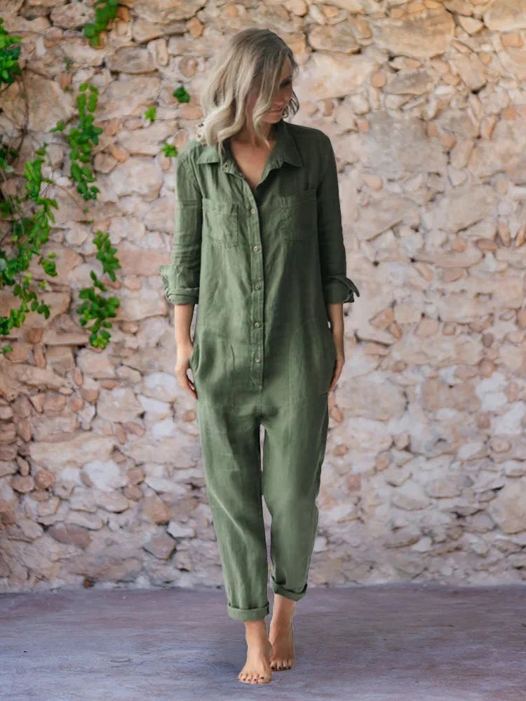W&W Mode | Eleganter Jumpsuit aus Baumwolle