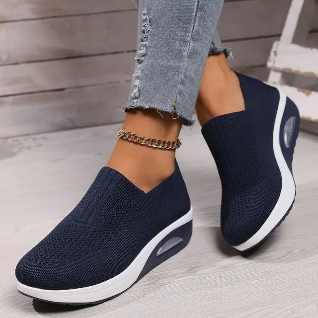 W&W Mode - Damen Orthopädische Luftpolsterschuhe, Rutschfest & Atmungsaktiv
