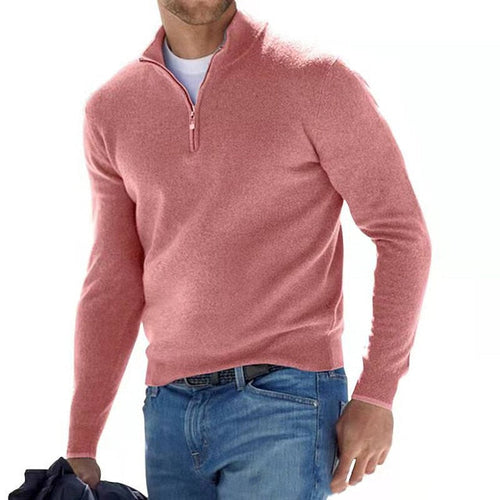 W&W Mode | Merino V-Ausschnitt Pullover mit Reißverschluss