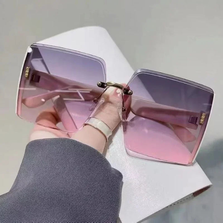 W&W Mode | Stilvolle Quadratische Weinlese Sonnenbrille Für Damen