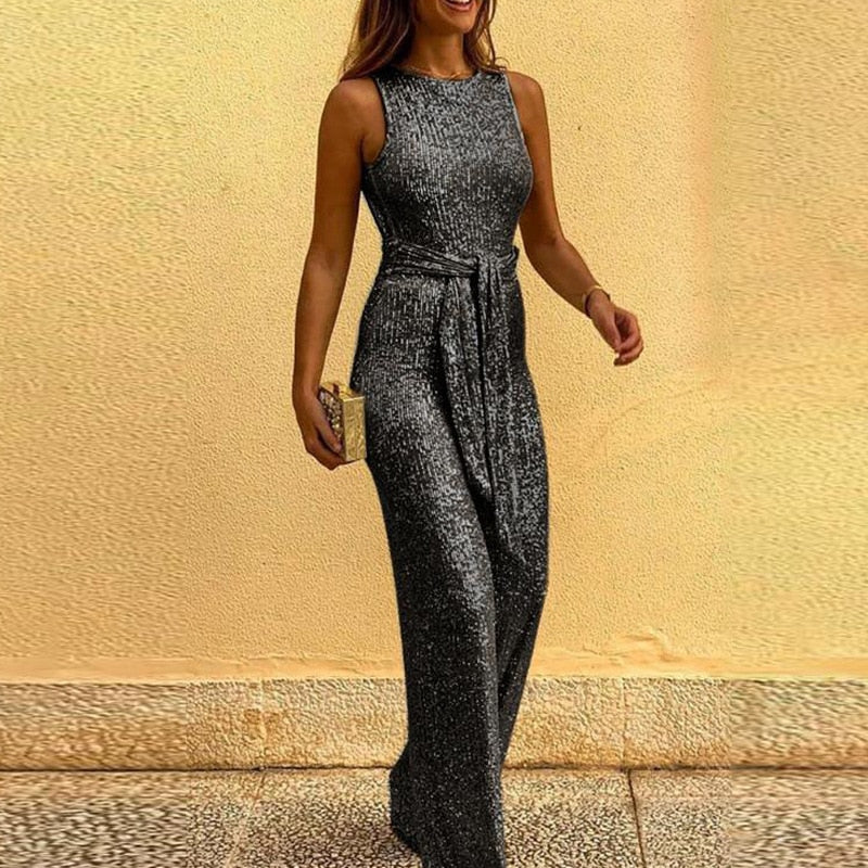 W&W Mode | Damen Glitzer Jumpsuit