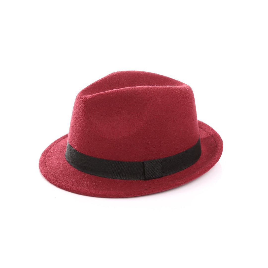 Damen Fedora-Hut aus hochwertigem Wollmix mit stilvollem Band W&W Mode