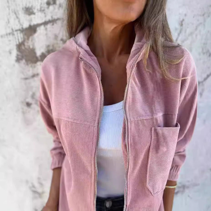 W&W Mode | Minimalistische Cordhosen Hoodie Jacke