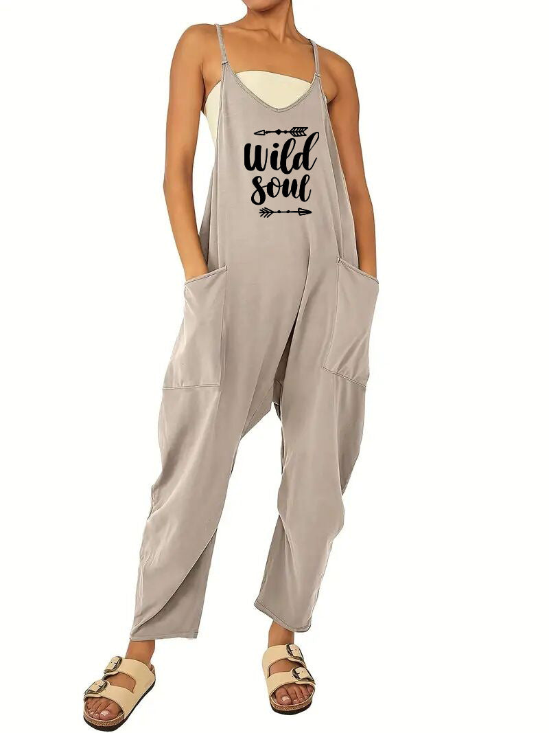 Damen Jumpsuit mit lässigem Schnitt und praktischen Taschen W&W Mode