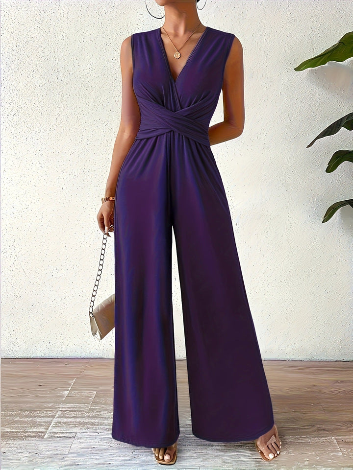 W&W Mode | Eleganter Ärmelloser Jumpsuit Mit Schmeichelhafter Passform