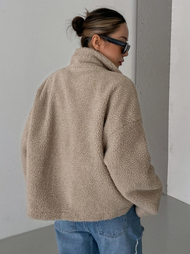 W&W Mode | Warme Teddyjacke für Damen | Comfor