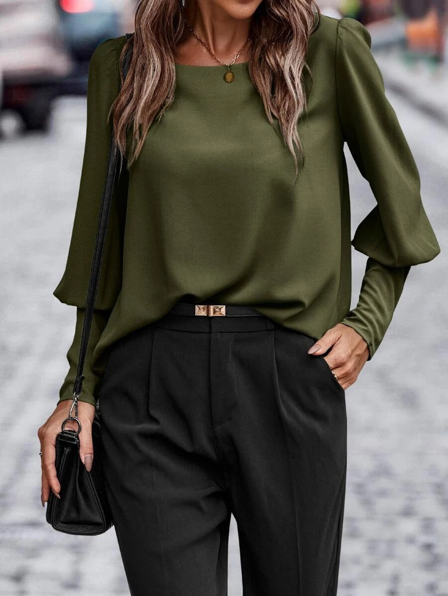 W&W Mode | Bluse mit Puffärmeln für Damen - Elegant und Trendy