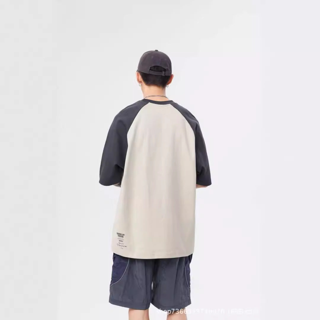 Herren lässiges Raglan-T-Shirt mit urbanem Design und komfortablem Schnitt W&W Mode