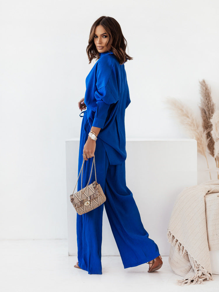 Damen lässiges Hemd mit weitem Schnitt und elegantem Stoff W&W Mode