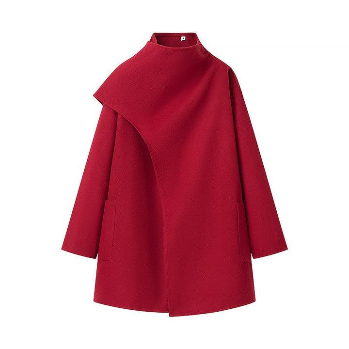 W&W Mode | Stehkragen Cape-Stil Mantel