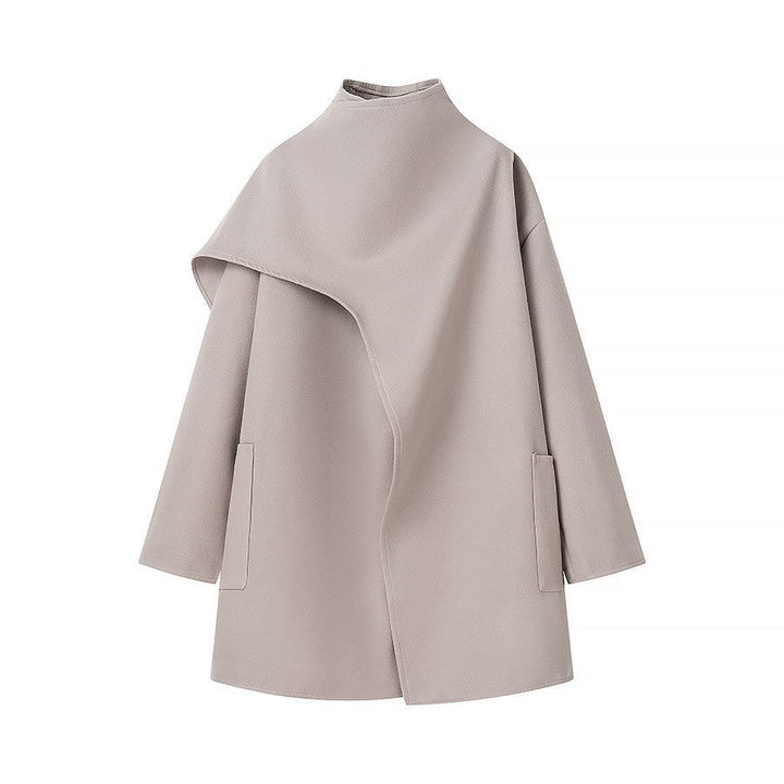 W&W Mode | Stehkragen Cape-Stil Mantel