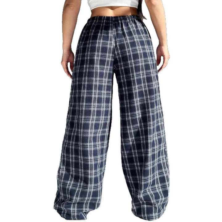 Damen Karierte Freizeithose W&W Mode