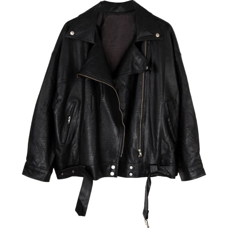 W&W Mode | Übergroße Lederjacke