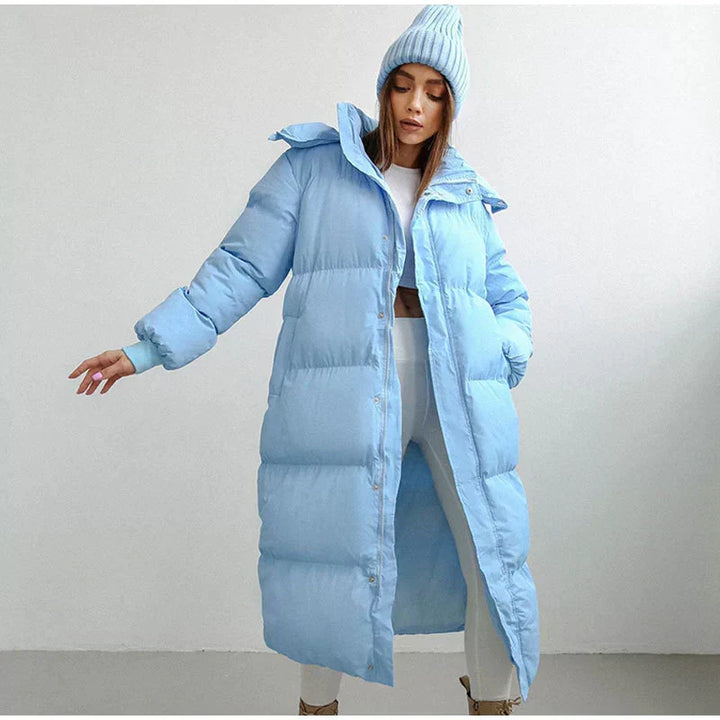 W&W Mode | Lange Gepolsterte Winterjacke für Damen