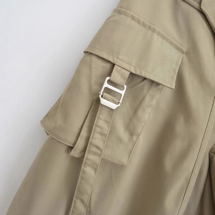 Damen Midirock mit praktischen Cargo-Taschen und elegantem Schnitt W&W Mode