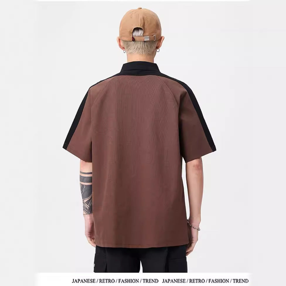 Herren Polo-Shirt mit modernem Strukturdesign und kontrastierenden Akzenten W&W Mode