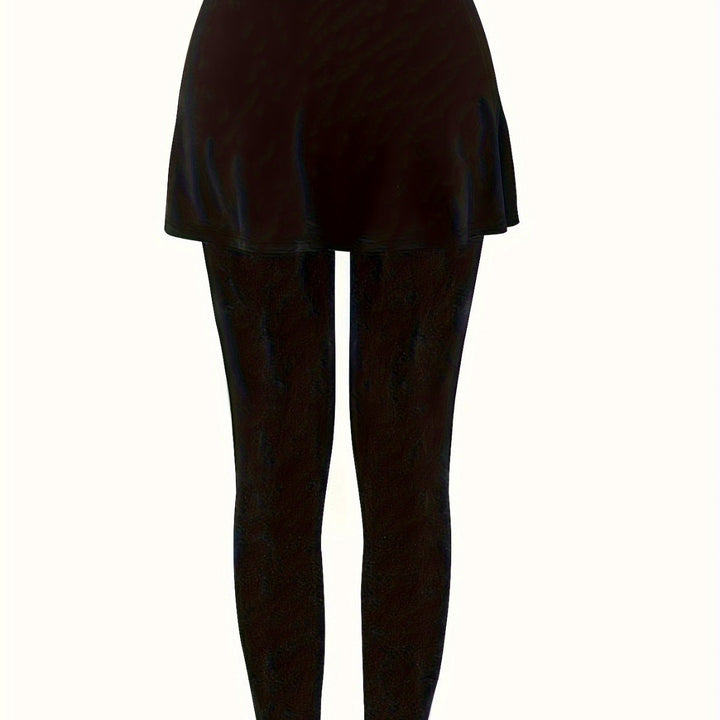 Damen Leggings mit schwingendem Rock W&W Mode