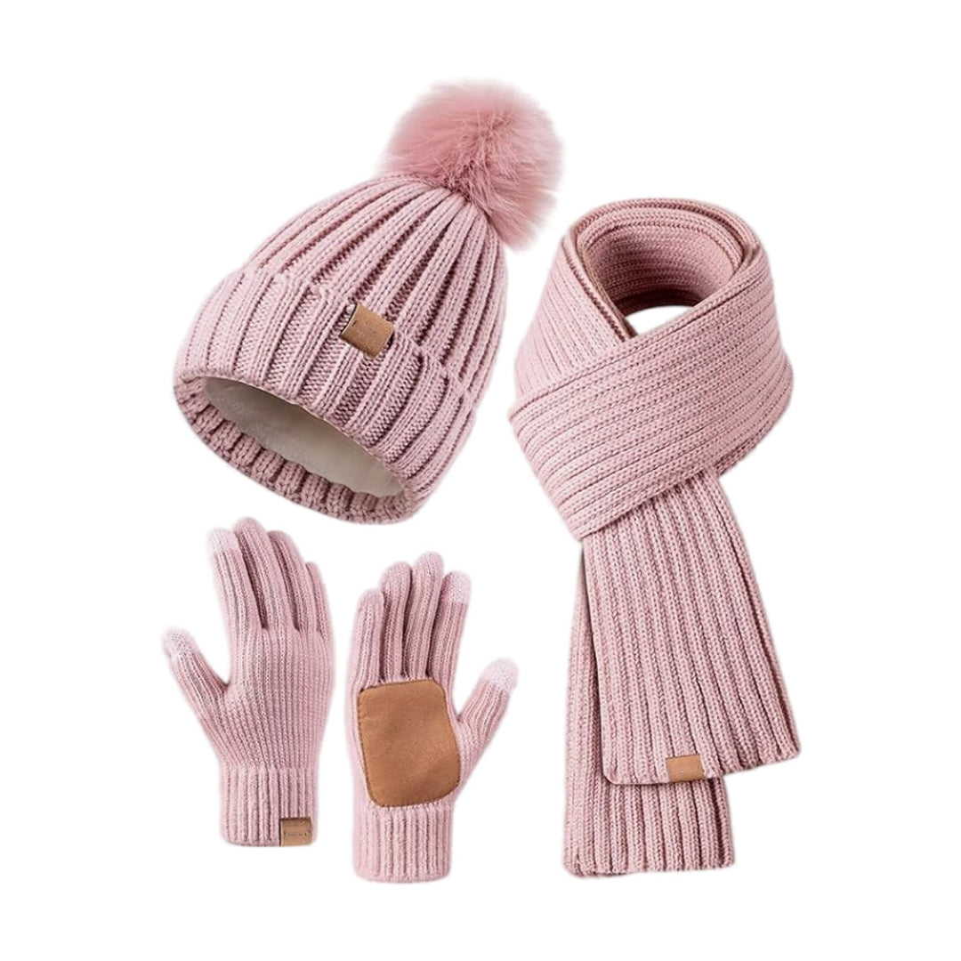 W&W Mode | Lässiger Winter Stilvolles 3-teiliges Set für Frauen