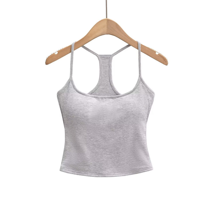 Damen Sportliches Trägershirt mit atmungsaktivem Material und deportivo Design W&W Mode