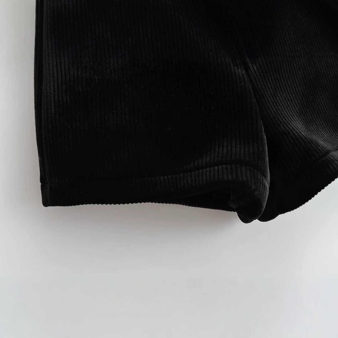 Damen Kurze Cordhosen im eleganten Schnitt W&W Mode