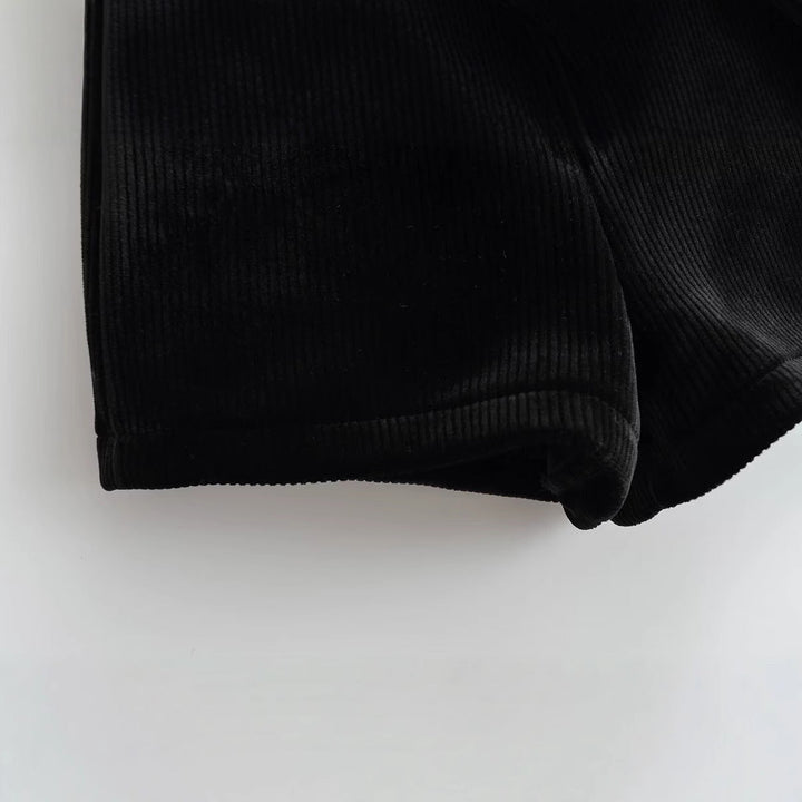 Damen Kurze Cordhosen im eleganten Schnitt W&W Mode