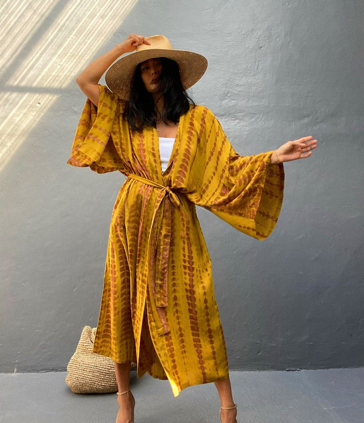 Damen Kaftan Kleid W&W Mode
