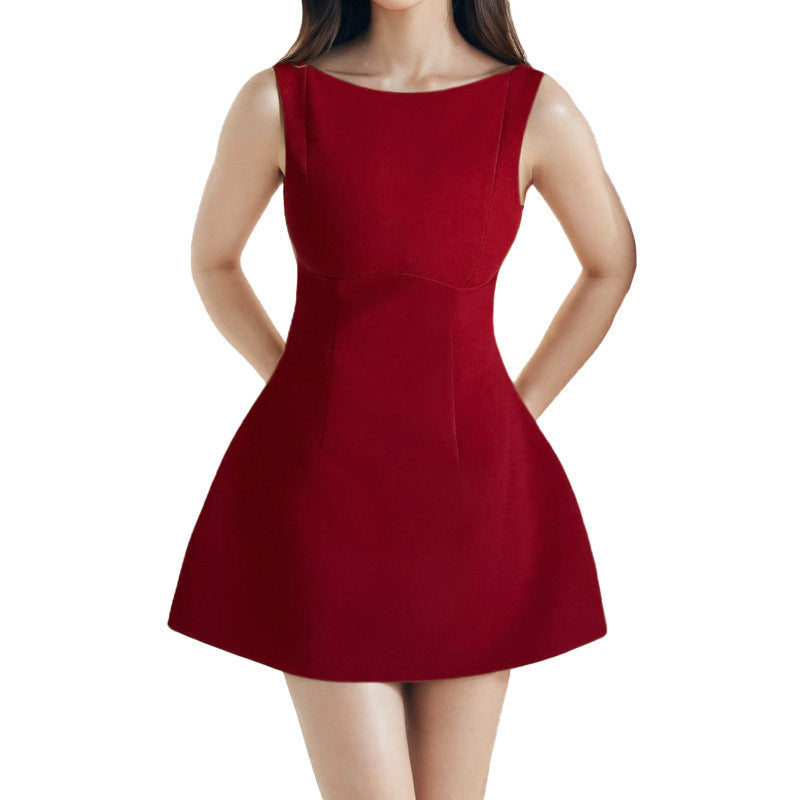 Damen Skaterkleid mit taillierter Silhouette und modischem Schnitt W&W Mode